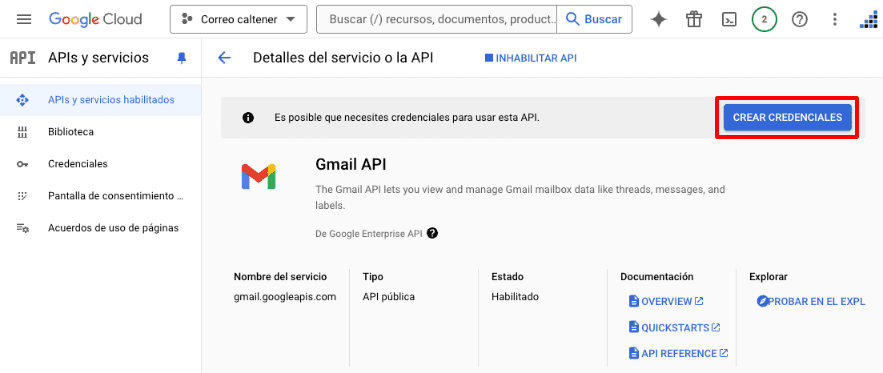 crear credenciales api gmail para wp mail smtp