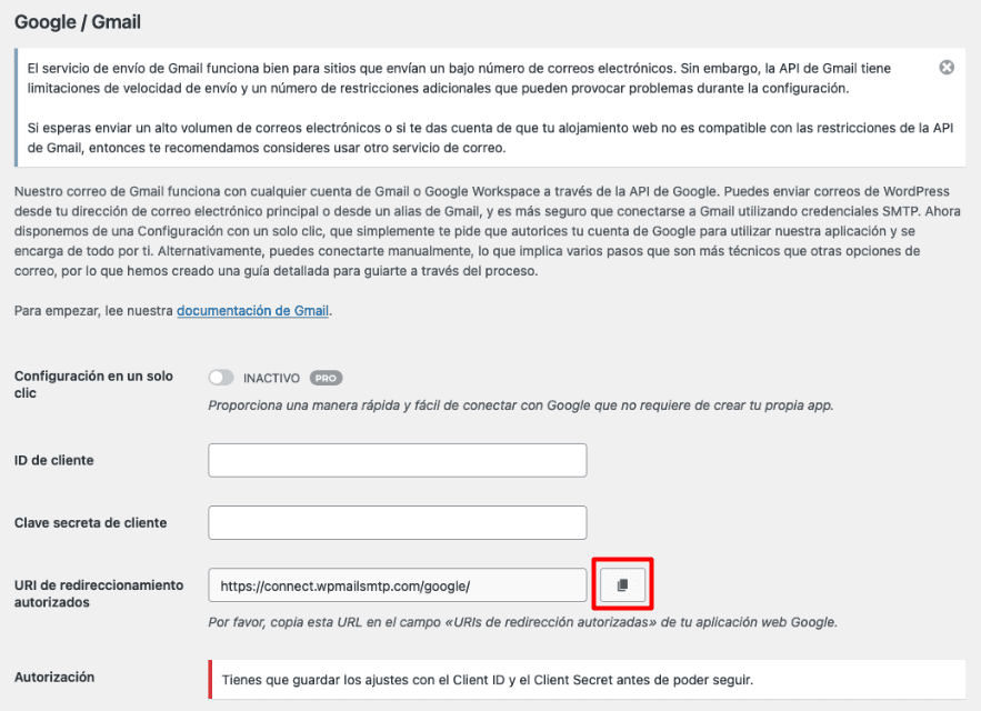 configurar datos de gmail para wp mail smtp