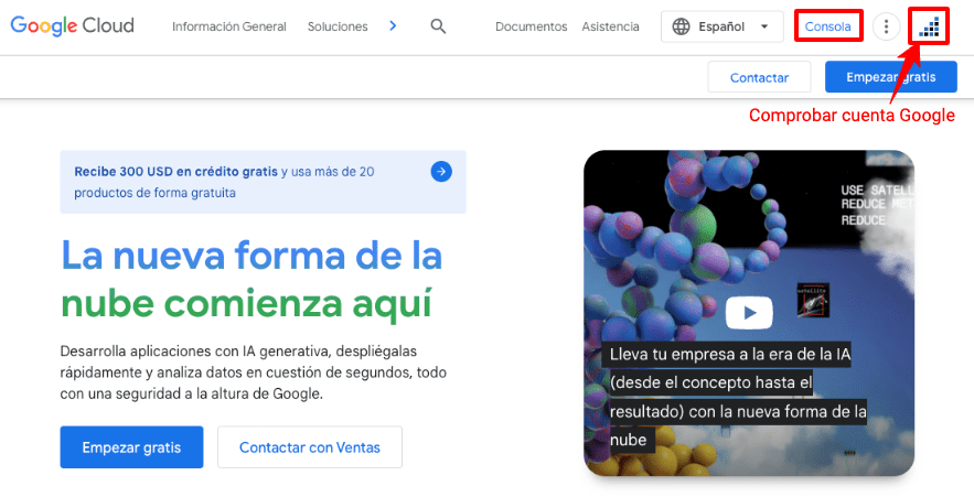 conexión a google cloud